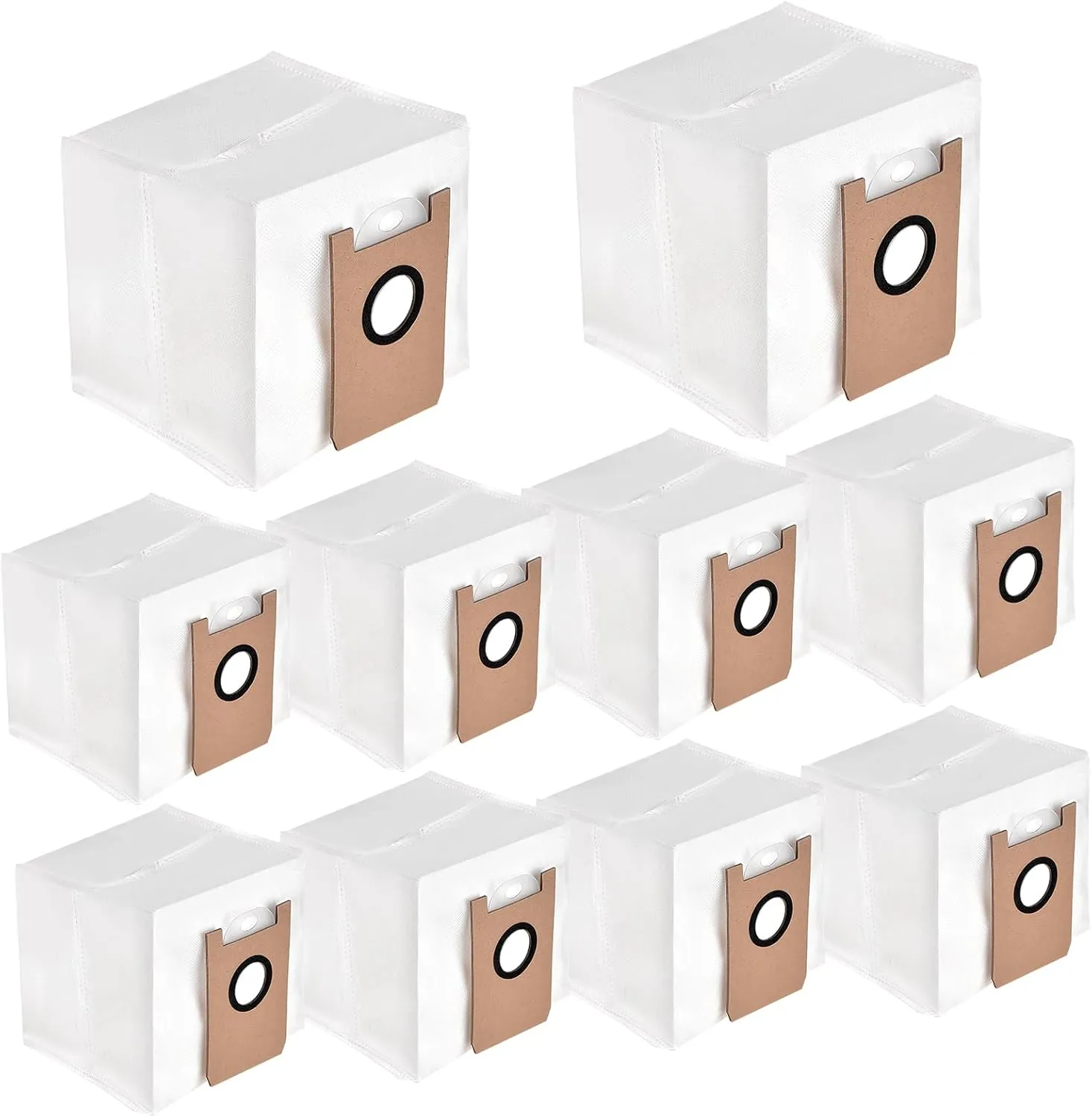 10 Pack T20  Dust Bags Replacement Compatible with Airrobo T20  Robot Vacuum Cleaner Accessories Replaceable Dust Bag Self-Empty Station Dirt Disposal Bags