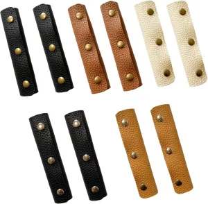 10 Pcs Leather Handbag Handle Protector, Soft Luggage Grip Wrap Cover for Shopping Travel Bag Purse