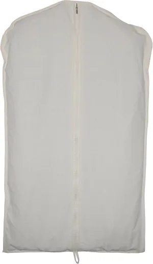 100% cotton canvas garment bags for closet storage and travel suit bags for clothes, coats, jackets, shirts, dresses suit garment cover for hanging clothes storage (24''x47'')