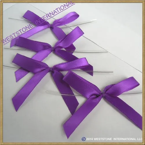 100pcs 4"x6" Polka Dot Purple Gift Bag   Twist Ties for Wedding Birthday Party