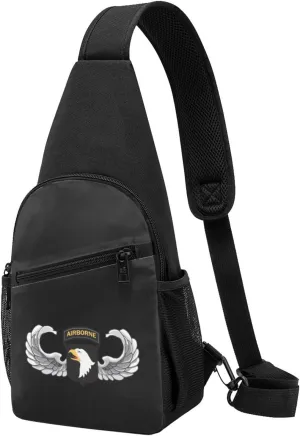 101st Airborne Jump Wings Chest Pack Leisure Shoulder Crossbody Chest Bag