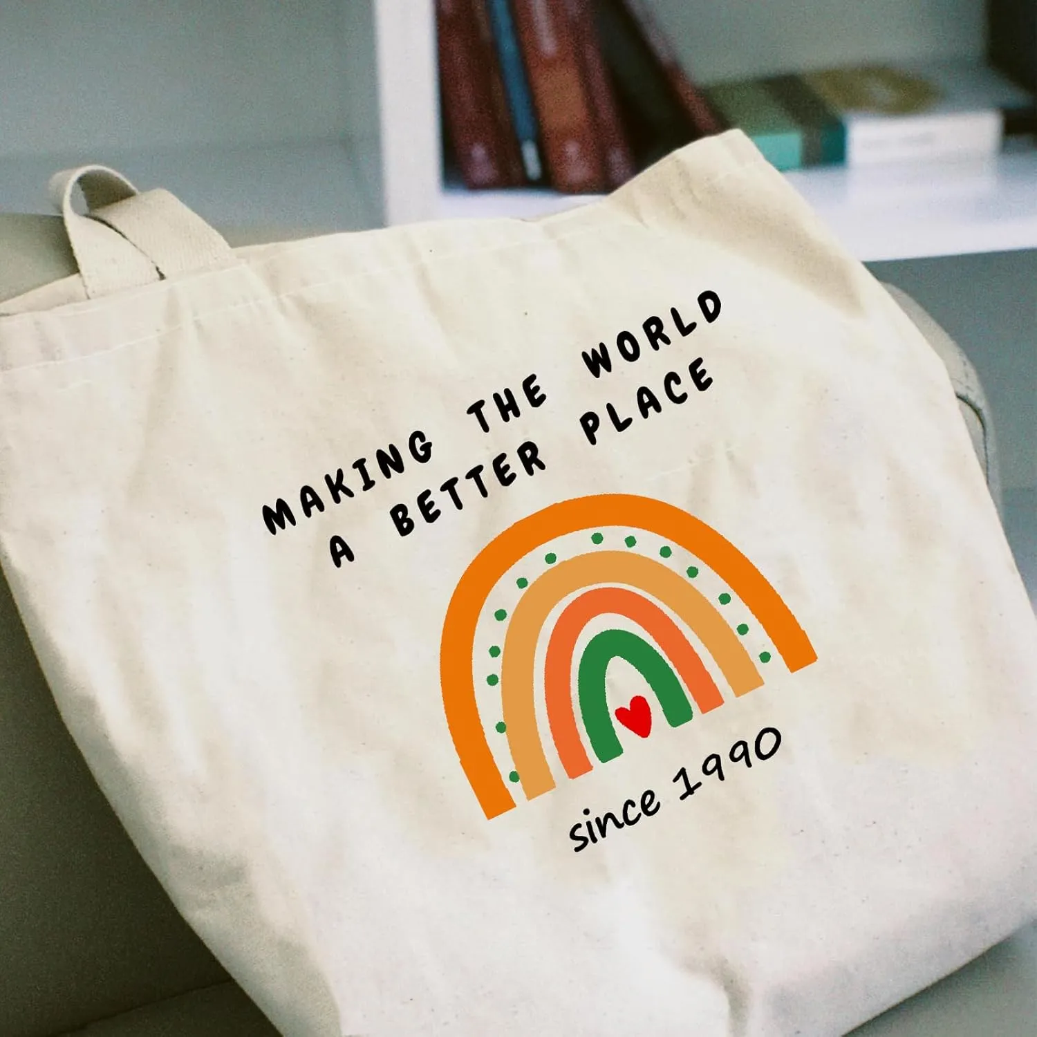 1990 1991 1992 1993 1994 1995 1996 1997 1998 1999 Birthday Gifts for Women, Reusable Canvas Tote Bags for Shopping