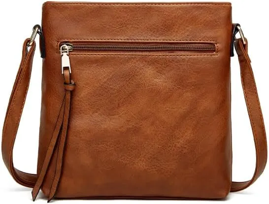 1pcs Leather Cross Body Bags for Women Anti Theft Cross Body Bag Soft Leather Cross Body Bags.