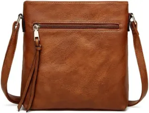 1pcs Leather Cross Body Bags for Women Anti Theft Cross Body Bag Soft Leather Cross Body Bags.