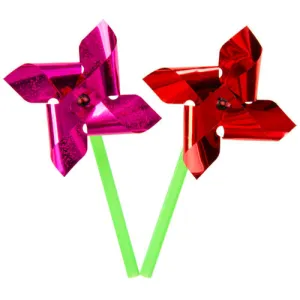 2 Mini Foil Windmills