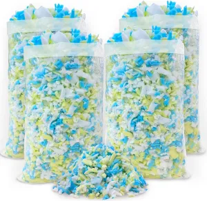 20lbs Shredded Memory Foam Filling for Bean Bag Filler, Premium Soft Filling,Without Added Gel Particles,Very Suitable for Filling Bean Bags and Pillows