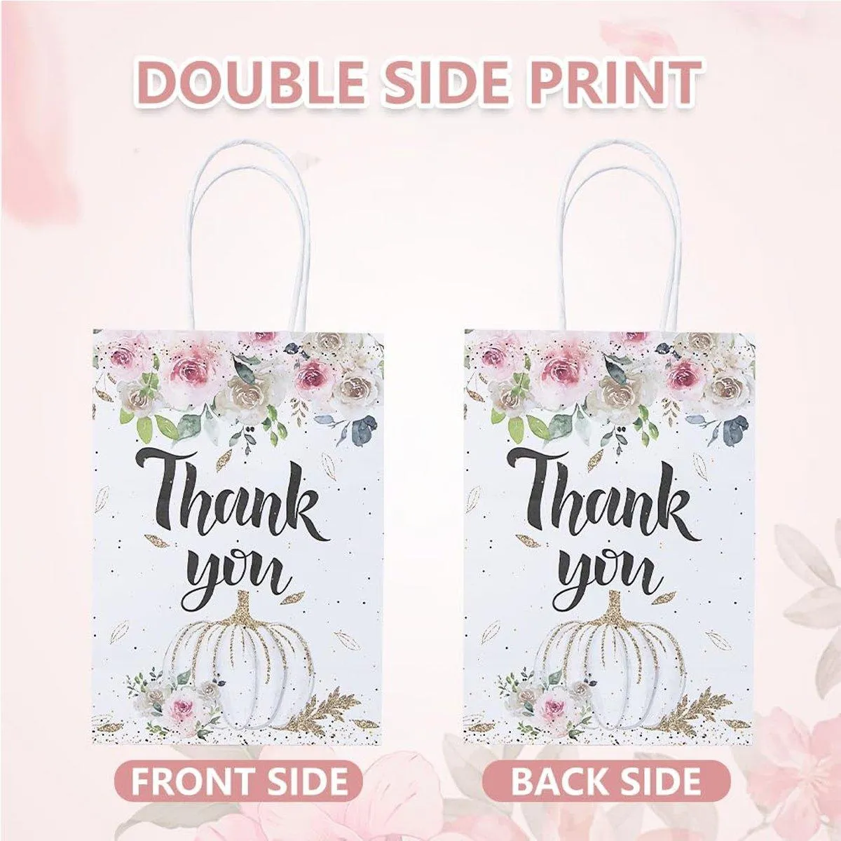 30pcs Printed Gift Bags Holiday Packaging Tote Gift Bags for Christmas Party