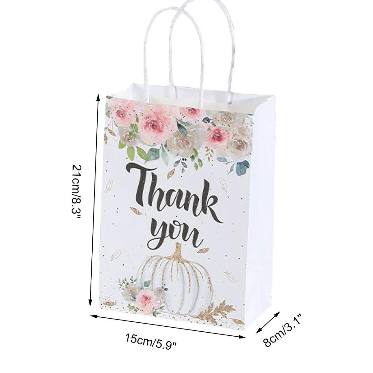 30pcs Printed Gift Bags Holiday Packaging Tote Gift Bags for Christmas Party