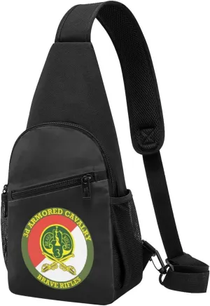 3rd Armored Cavalry with Sabres Chest Pack Leisure Shoulder Crossbody Chest Bag