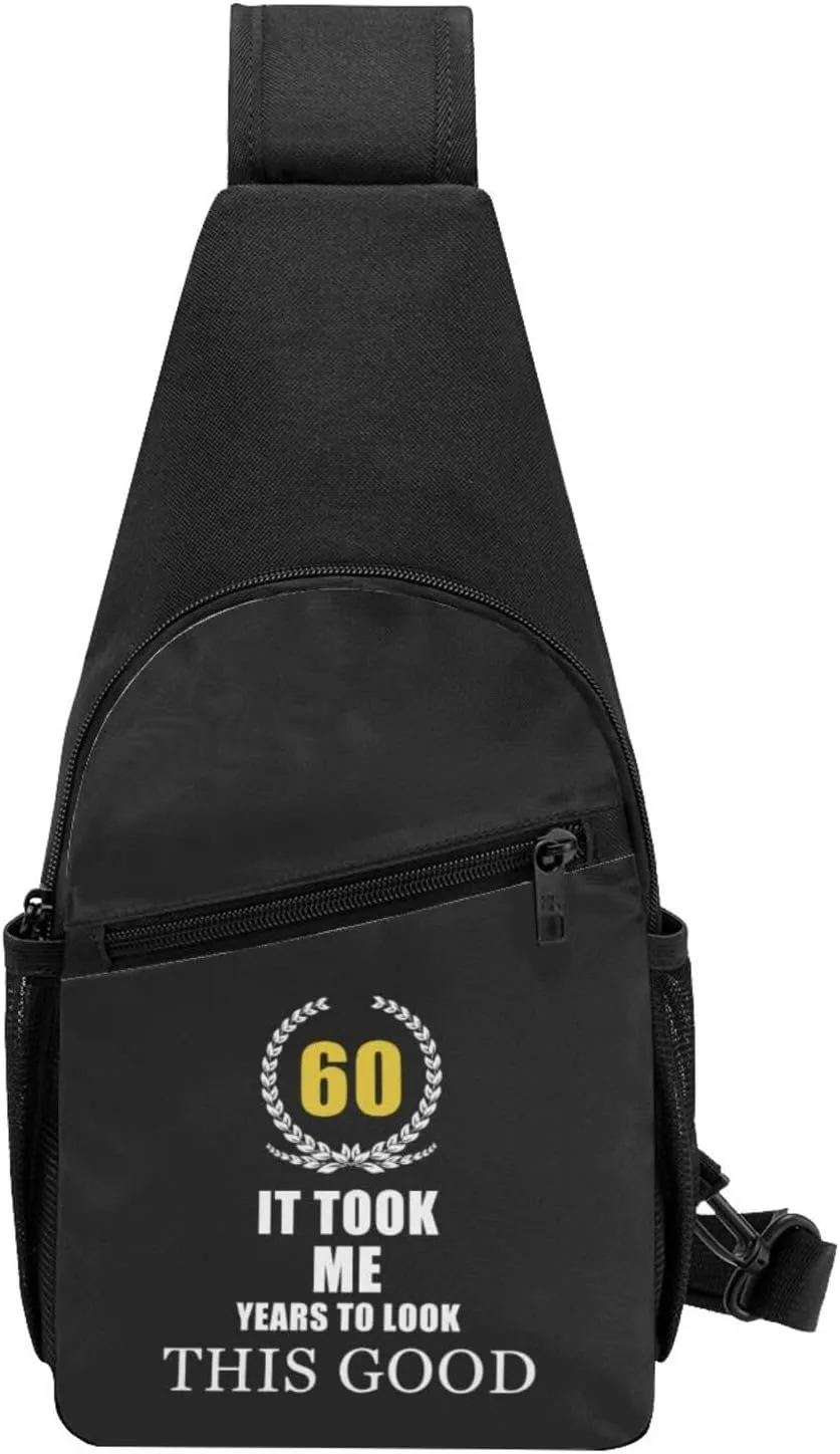 60 Years Old Birthday Chest Pack Leisure Shoulder Crossbody Chest Bag