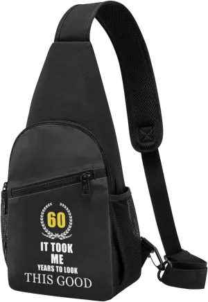 60 Years Old Birthday Chest Pack Leisure Shoulder Crossbody Chest Bag
