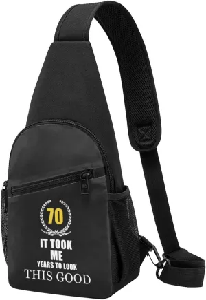 70 Years Old Birthday Chest Pack Leisure Shoulder Crossbody Chest Bag
