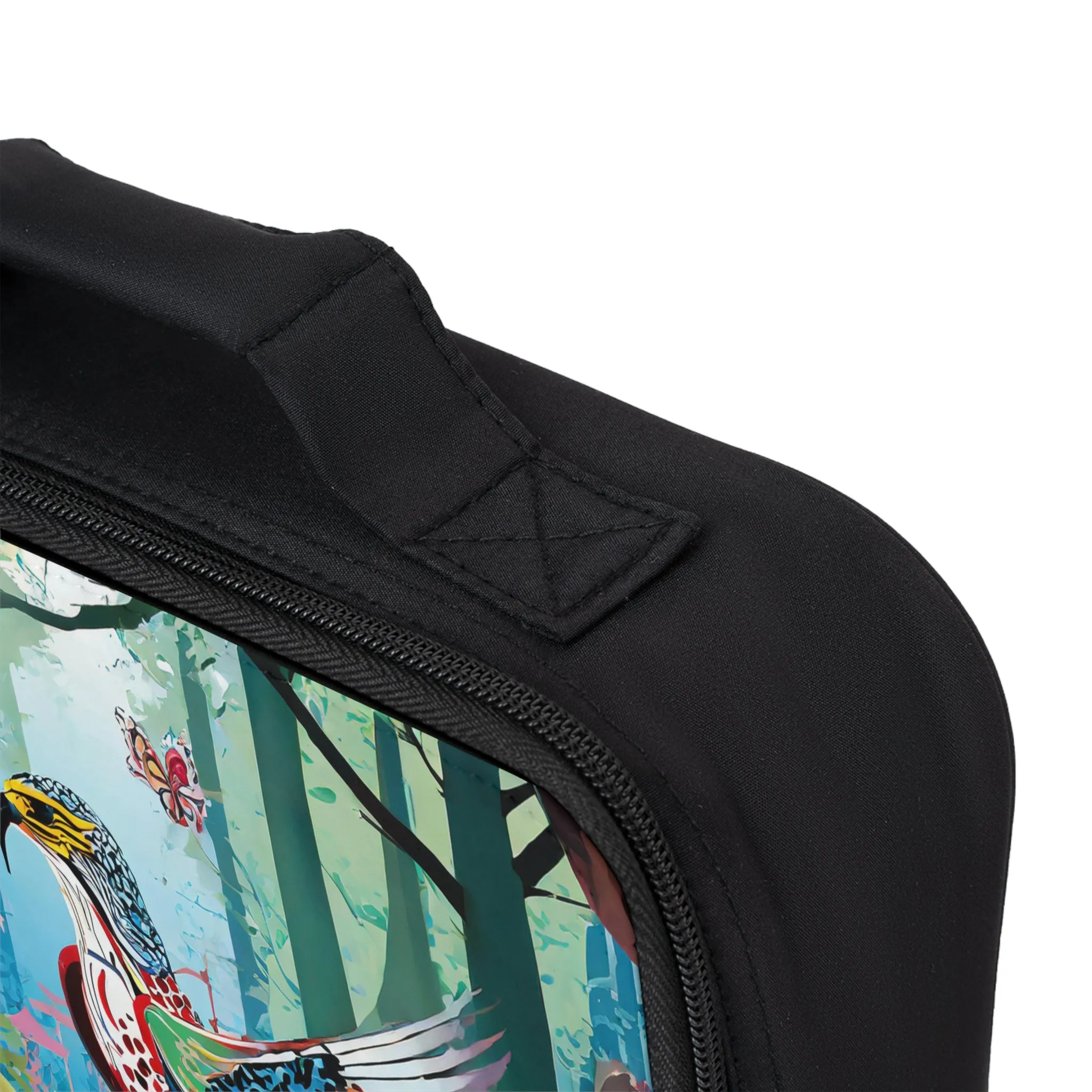 A Colorful Raptor Lunch Bag