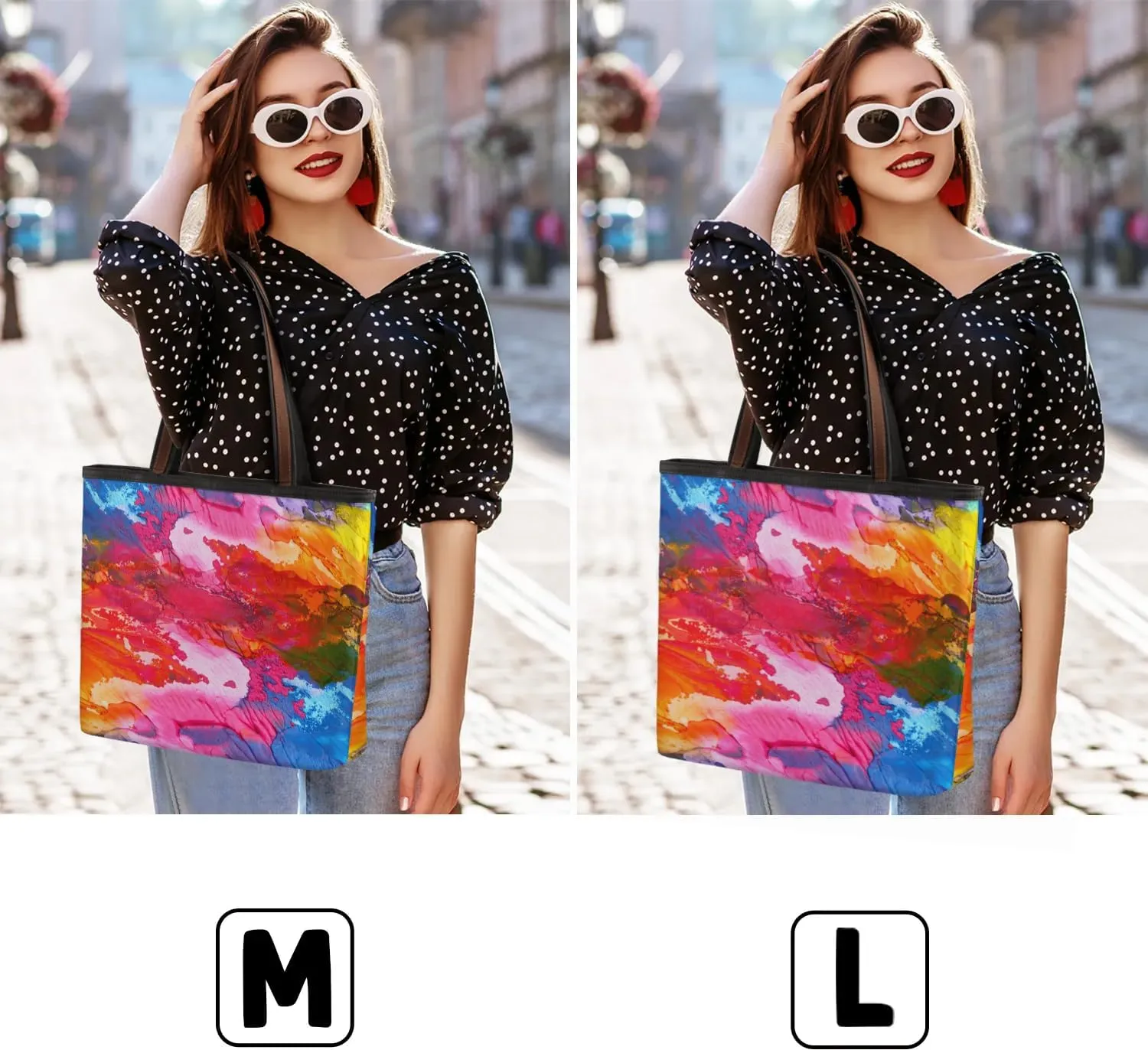 Abstract Colorful Pigment Tote Bag for Women Womens Handbags Tote Bags for Travel Beach Gym