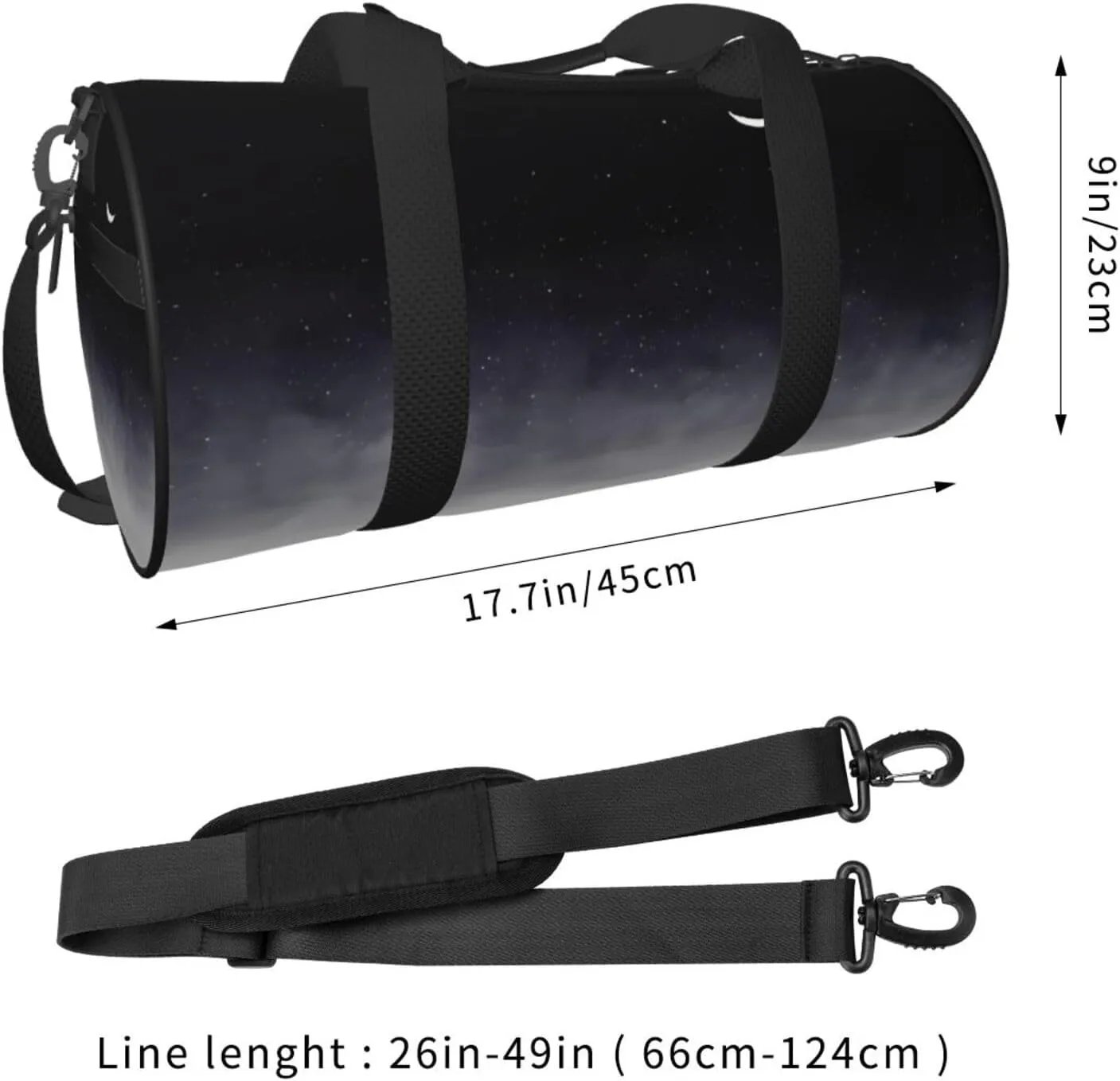After we die Round Travel Duffel Bag Large Capacity Gym Sports Bags for Hiking Vacation Trips