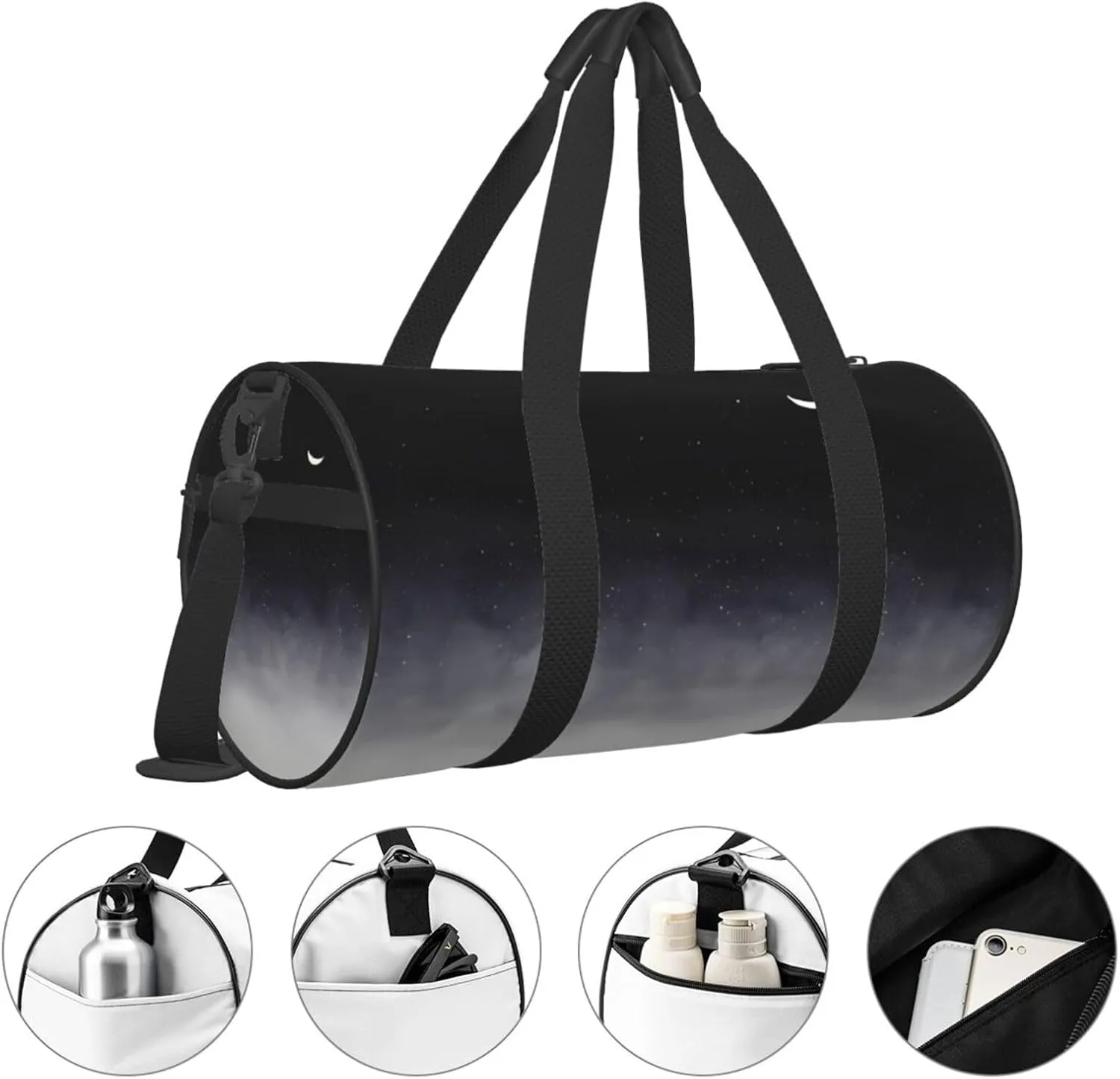 After we die Round Travel Duffel Bag Large Capacity Gym Sports Bags for Hiking Vacation Trips