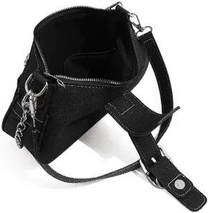 AIPJOY Women's Y2K Punk Shoulder Bags Y2K aesthetic Purse Grunge Handbag with Double Straps