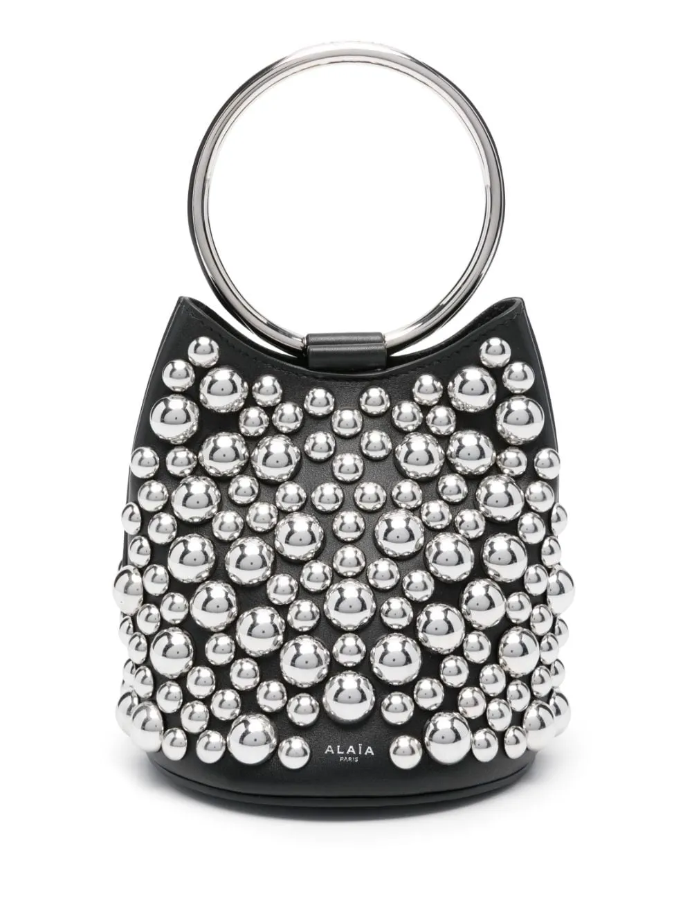 Alaia Ring Mini Leather Bucket