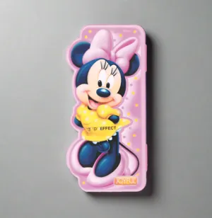 AM3270 Joyful Cartoon 3D Campass Box Color Availablity As Per Stock Plastic 1 Pencil, 1 Eraser, 1 Ruler, 1 Time-Table Set Of 5 Piece