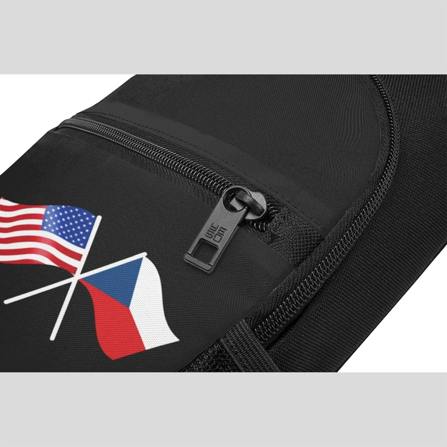 American And Czechia Flag Chest Pack Leisure Shoulder Crossbody Chest Bag