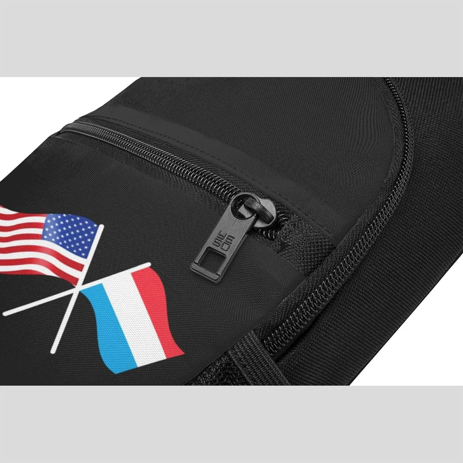 American And Luxembourg Flag Chest Pack Leisure Shoulder Crossbody Chest Bag