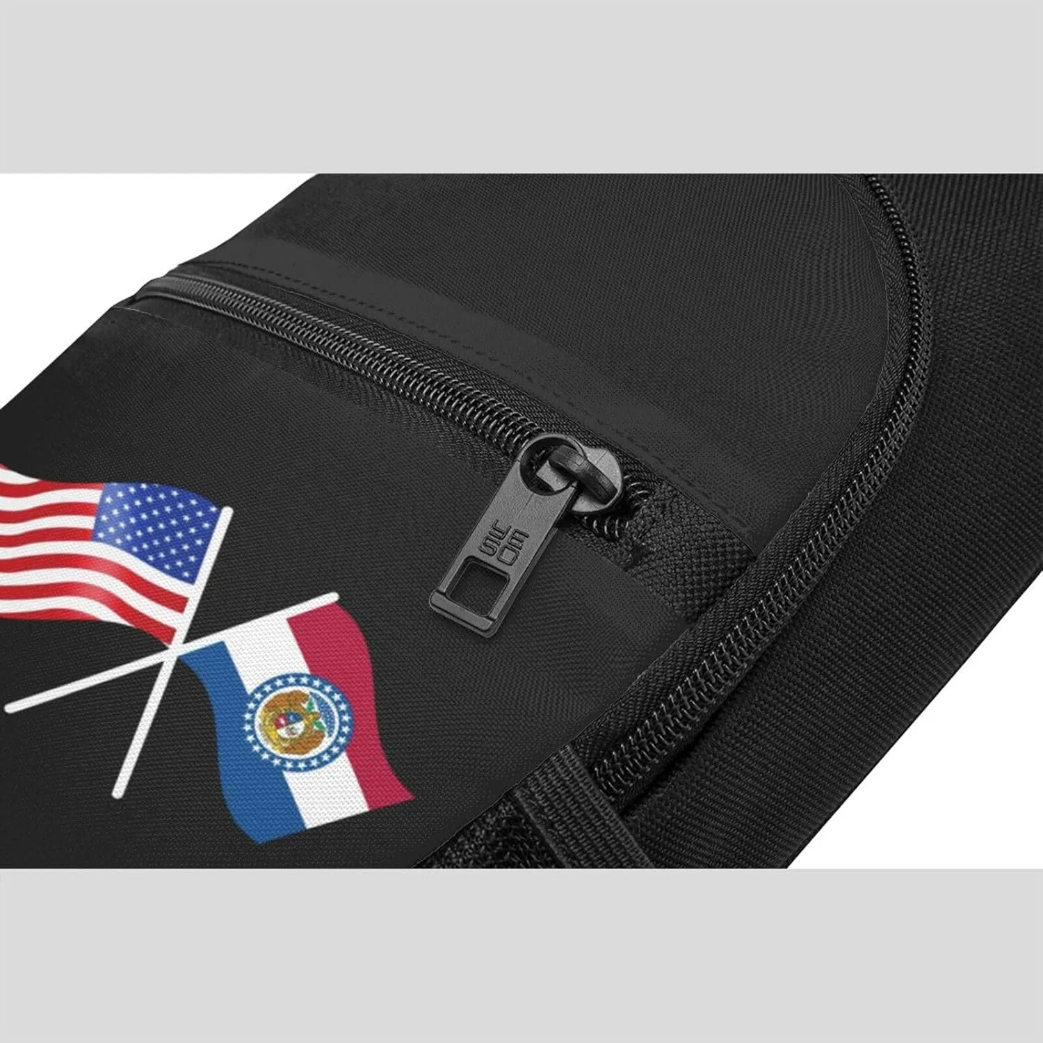 American And Missouri Flag Chest Pack Leisure Shoulder Crossbody Chest Bag