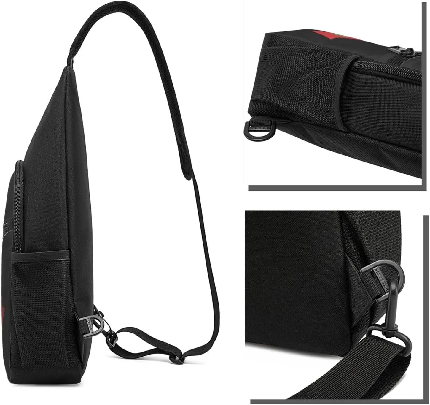 American And Morocco Flag Chest Pack Leisure Shoulder Crossbody Chest Bag