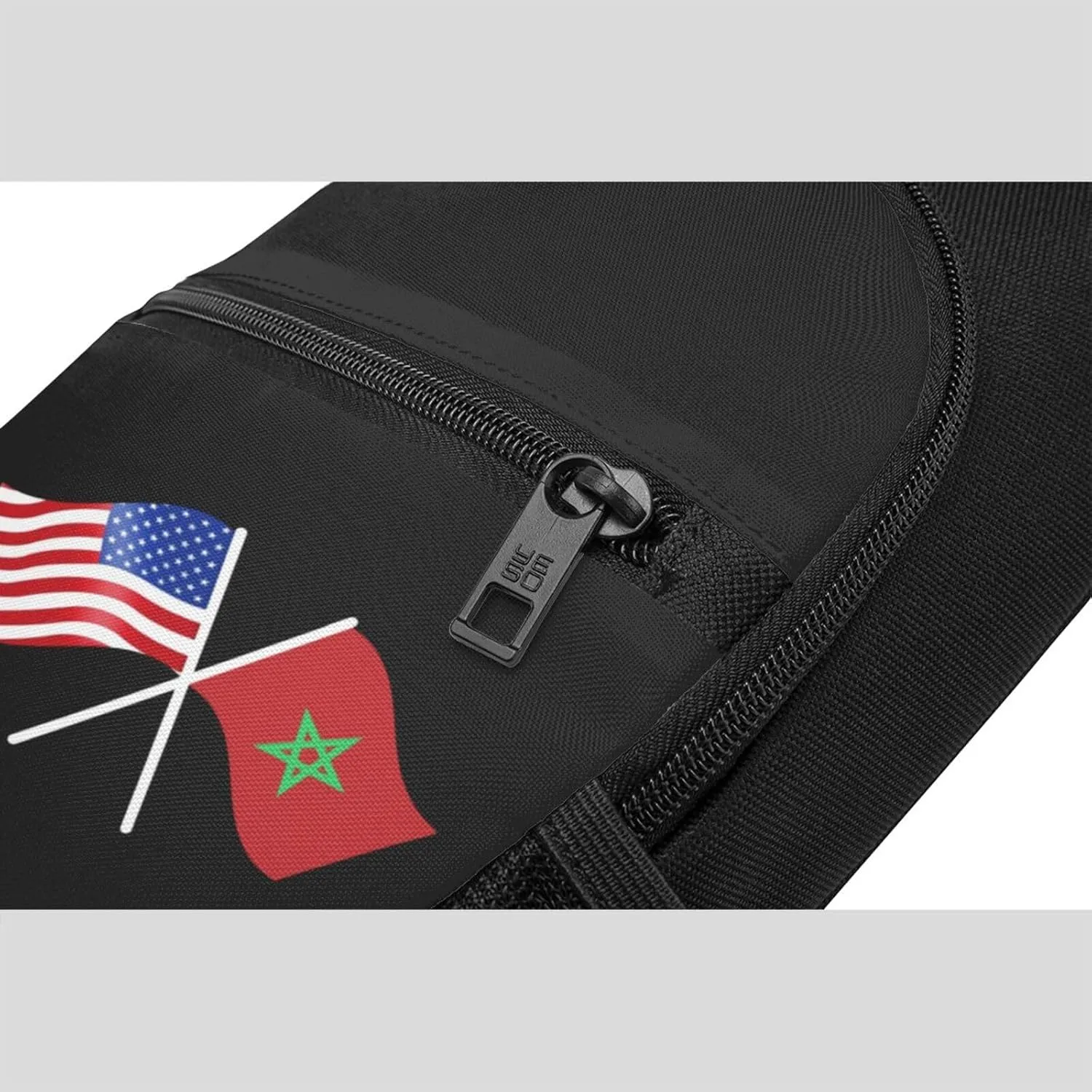 American And Morocco Flag Chest Pack Leisure Shoulder Crossbody Chest Bag