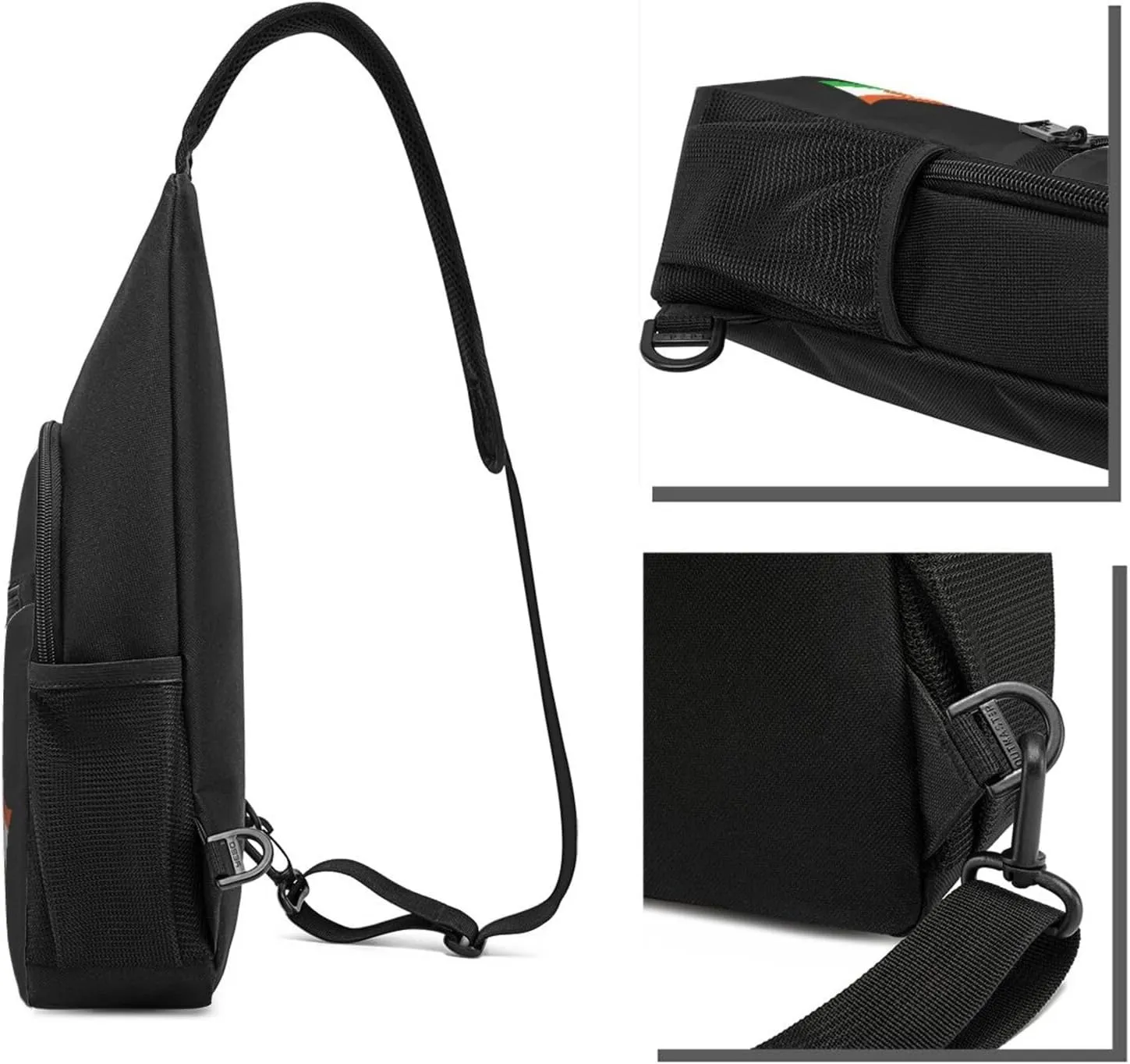 American And Niger Flag Chest Pack Leisure Shoulder Crossbody Chest Bag
