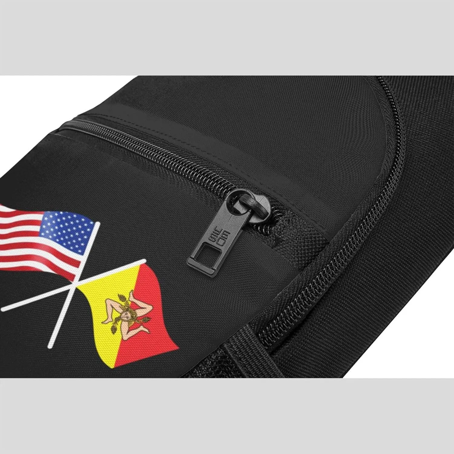 American And Sicilian Flag Chest Pack Leisure Shoulder Crossbody Chest Bag