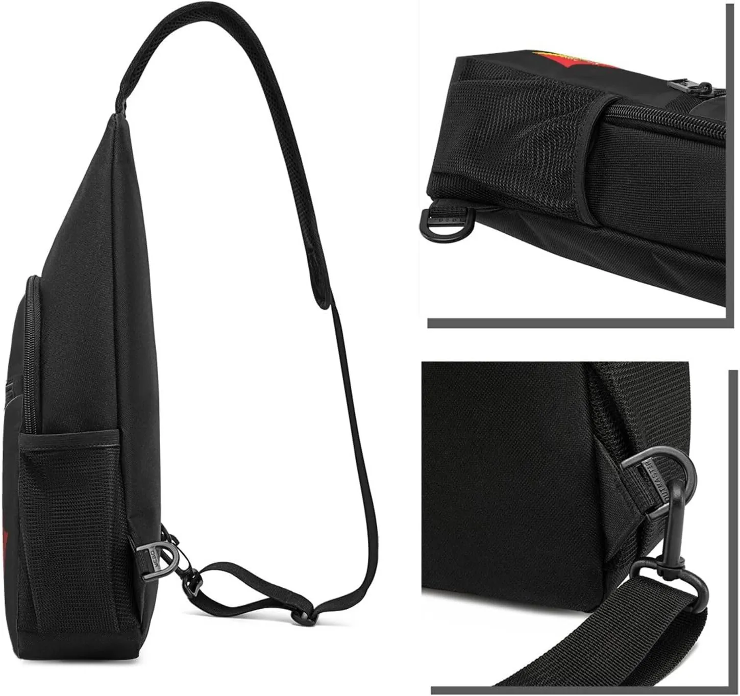 American And Sicilian Flag Chest Pack Leisure Shoulder Crossbody Chest Bag