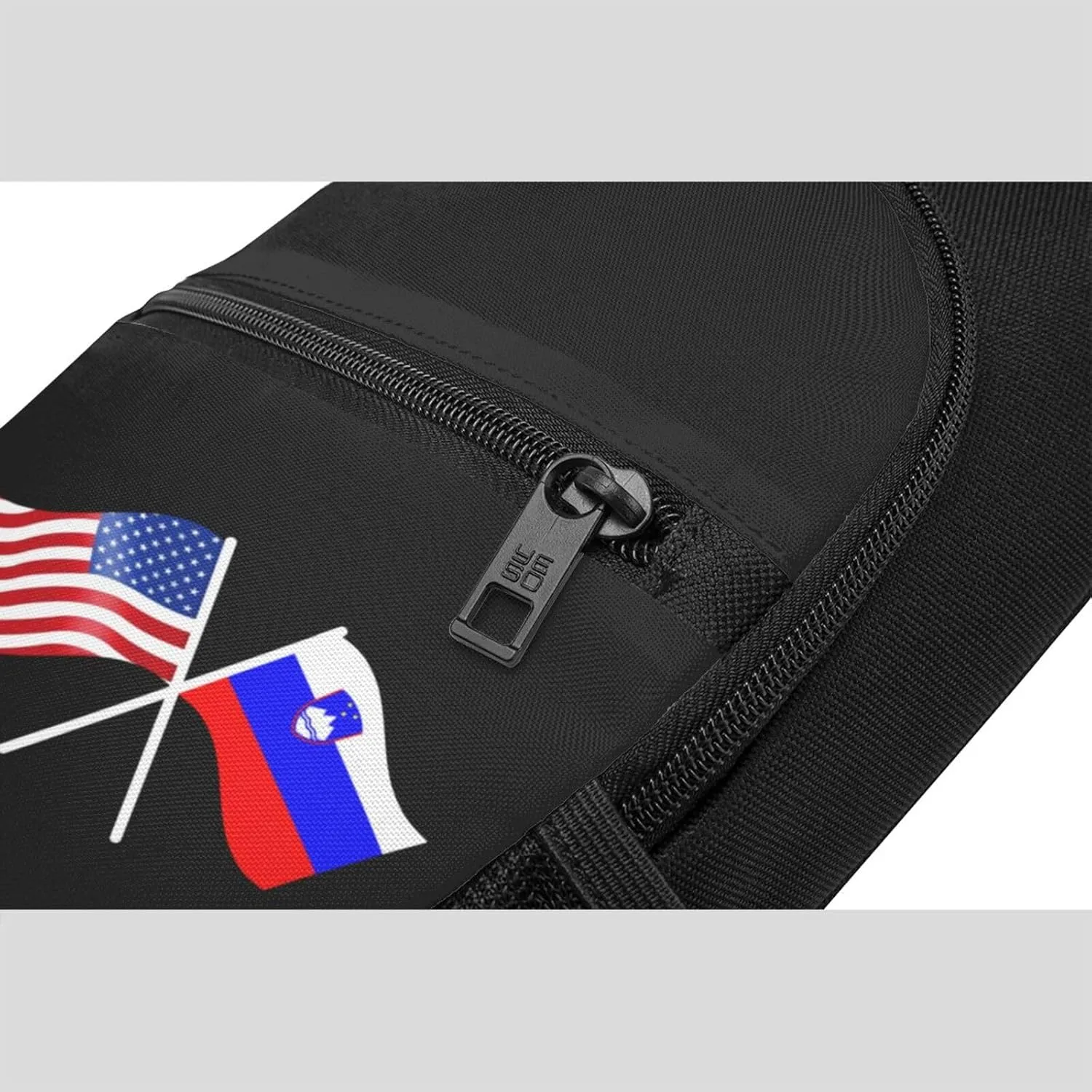 American And Slovenia Flag Chest Pack Leisure Shoulder Crossbody Chest Bag