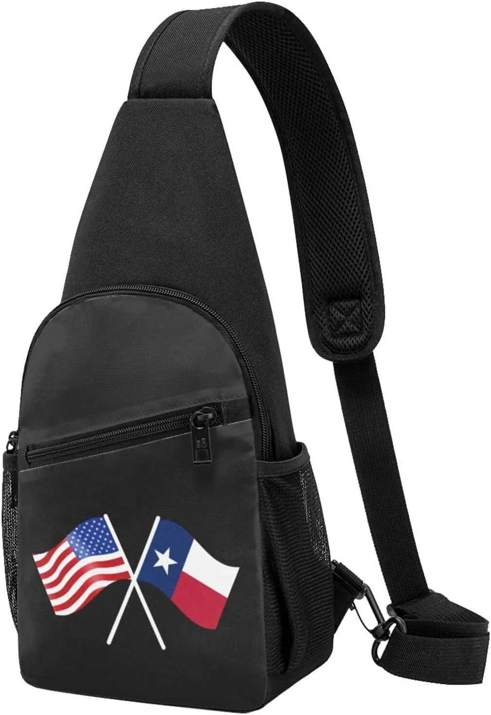 American And Texas Flag Chest Pack Leisure Shoulder Crossbody Chest Bag
