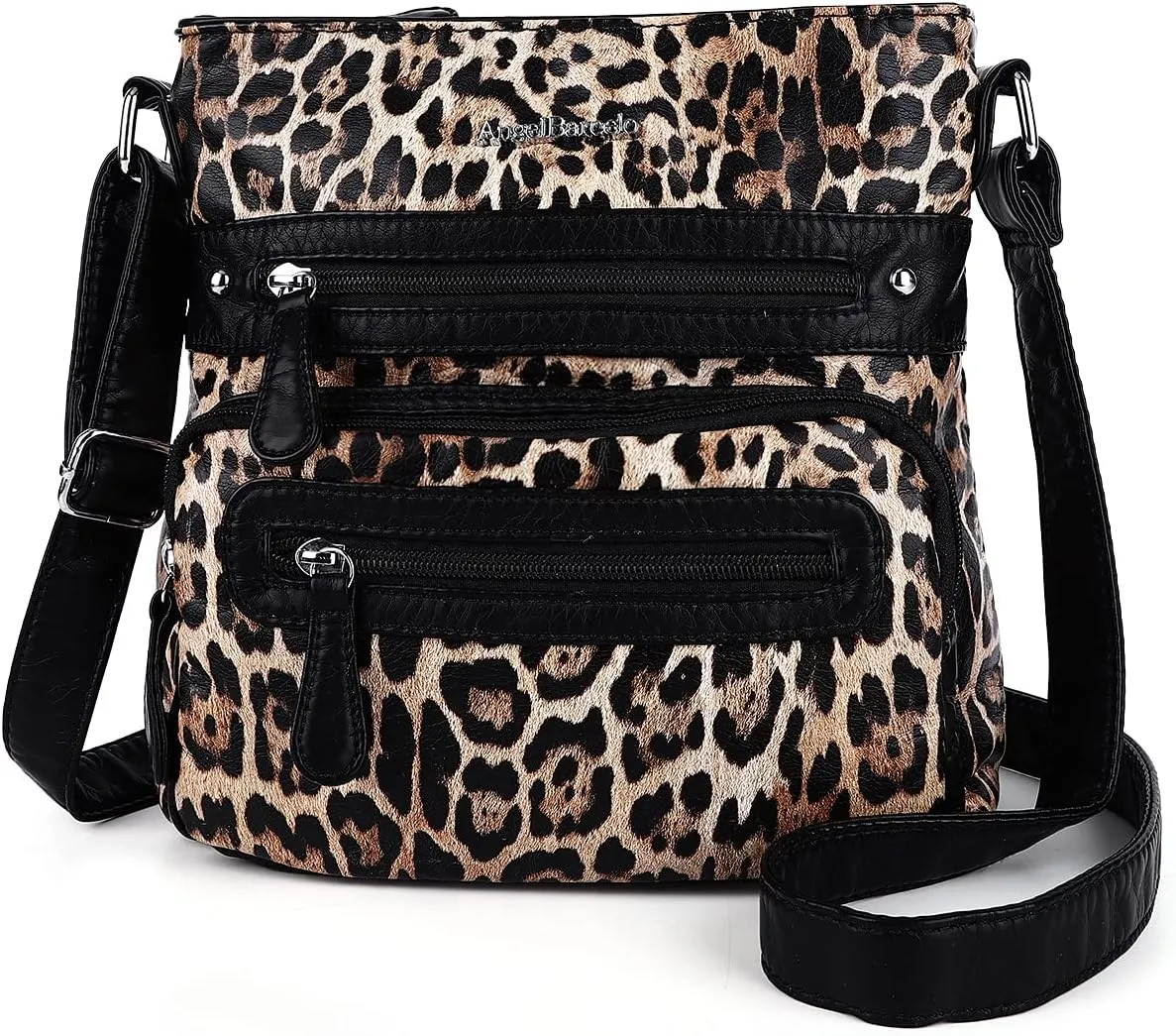 Angel Barcelo Crossbody Bags for Women,Ultra Soft Leather Purses for Women