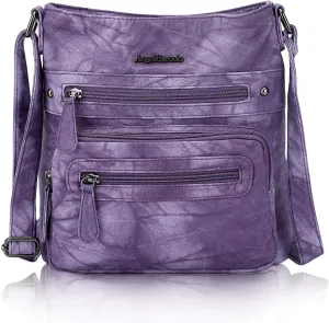 Angel Barcelo Crossbody Bags for Women,Ultra Soft Leather Purses for Women