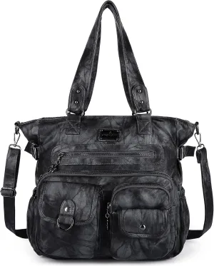 Angelkiss Purses and Handbag for Women Soft Leather Hobo Bags Satchel Shoulder Bags Ladies Tote Crossbody Bag