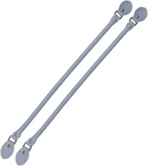 Angoily 1Pair Light Grey Cowhide Leather Handbag Handles Durable DIY Sewing Tote Bag Replacement Strap for Crafting and Pouch Projects Thicken Design for Enhanced Strength