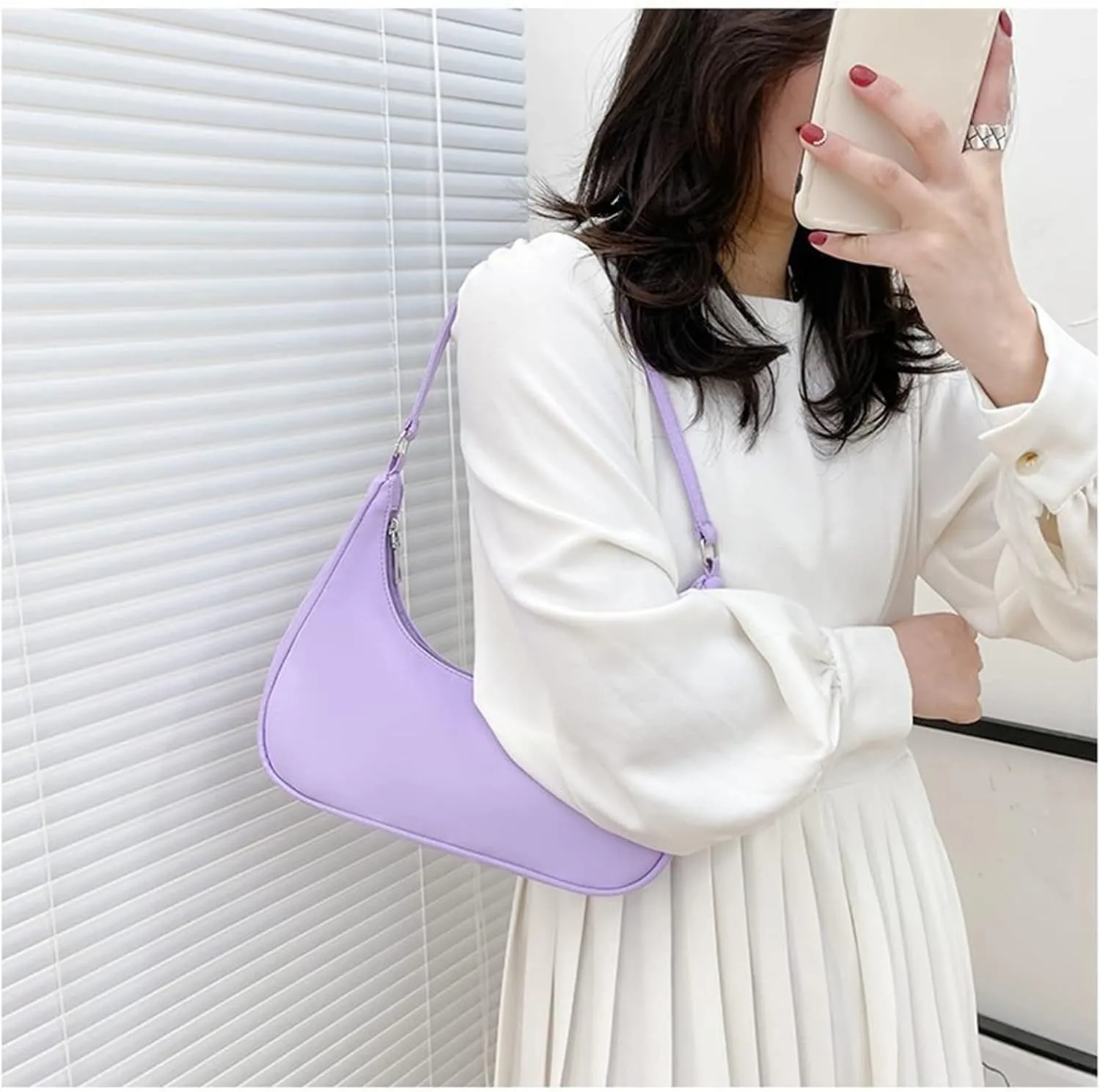Armpit Purse Fashion Women Butterfly Chain Shoulder Underarm Bags Purses Handbags Elegant PU Hobo Bags