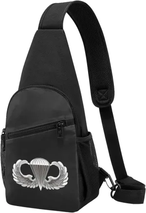 Army Jump Wings Chest Pack Leisure Shoulder Crossbody Chest Bag