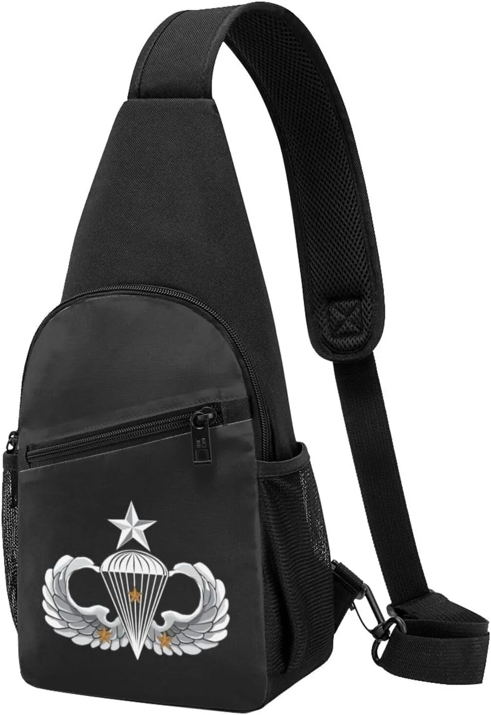 Army Senior 3 Combat Jump Wings Chest Pack Leisure Shoulder Crossbody Chest Bag