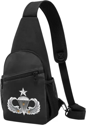 Army Senior 3 Combat Jump Wings Chest Pack Leisure Shoulder Crossbody Chest Bag