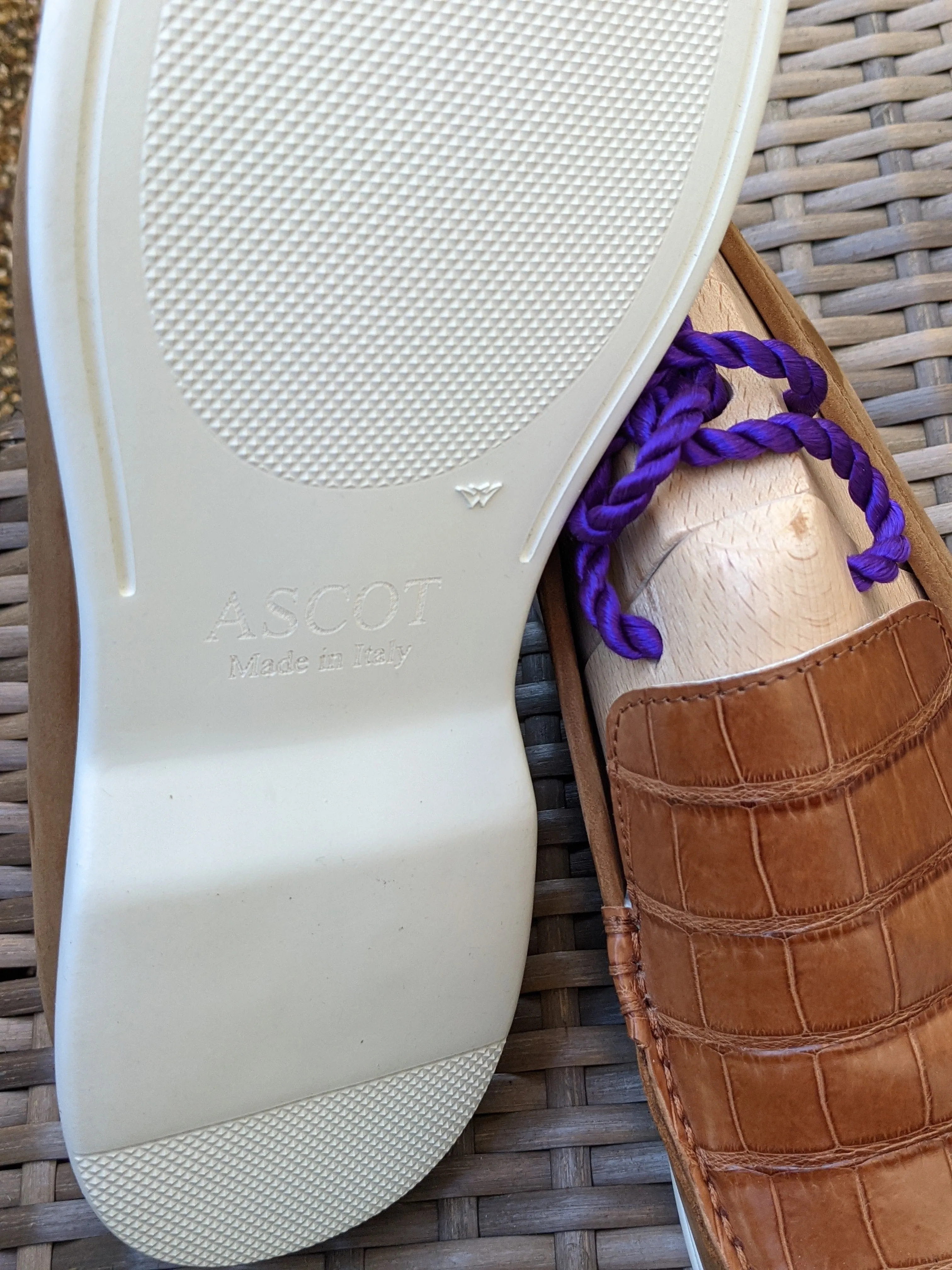 Ascot Cannes - Tan Crocodile