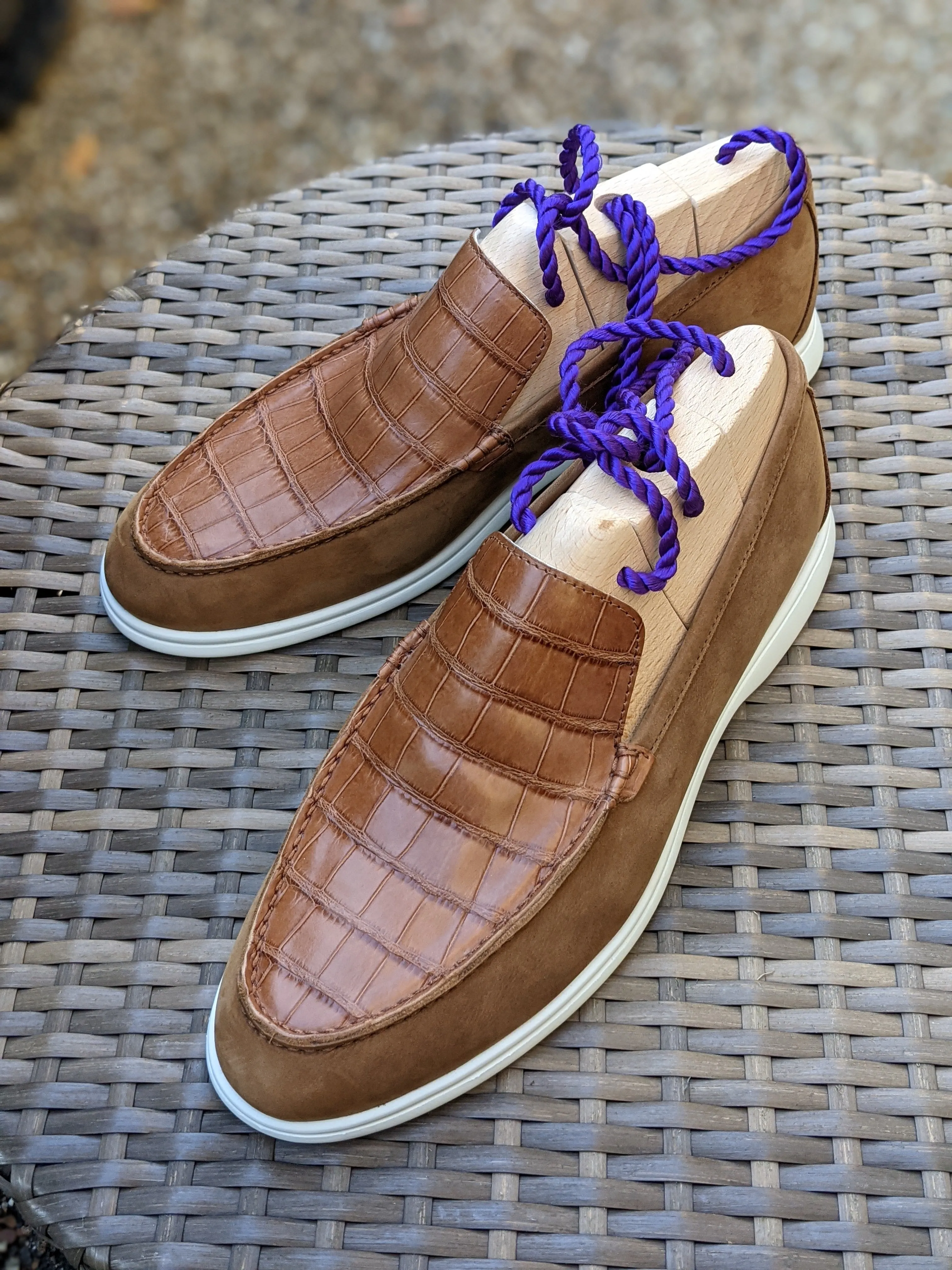 Ascot Cannes - Tan Crocodile