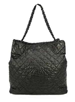 Bag Chanel Chain Affordable delivery fees Convenient delivery Metallic Leather Grey Tote Me Shoulder