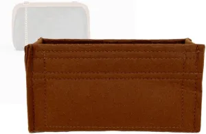 Bag Organizer for Celine Clutch with Chain in Triomphe Canvas and Lambskin - Premium Felt Purse Handbag Insert Liner Shaper (Handmade) Soft Structure Support (25 Color Options)
