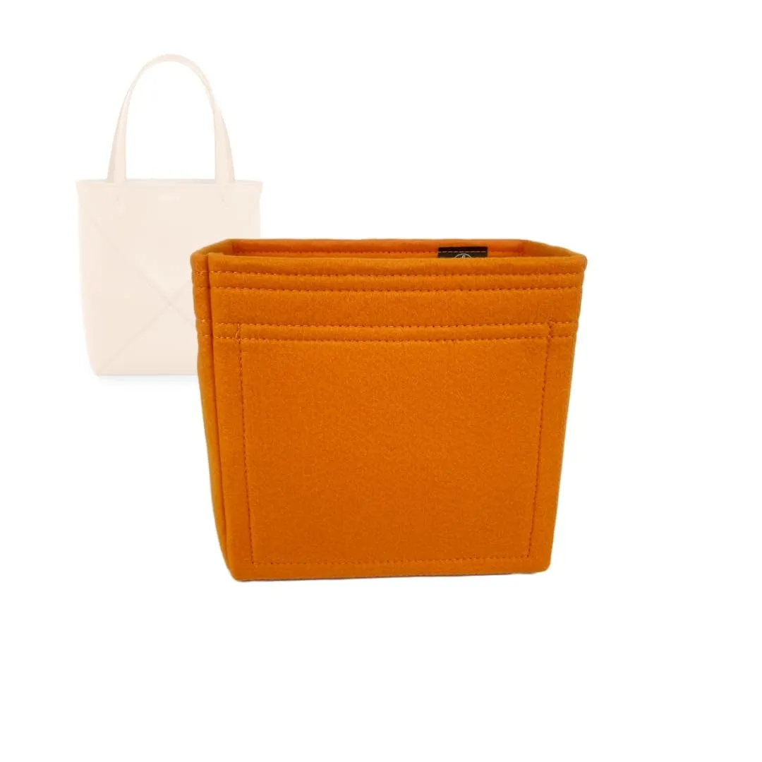 Bag Organizer for Loewe Mini Puzzle Fold Tote - Premium Felt Purse Handbag Insert Liner Shaper (Handmade) Soft Structure Support (20 Color Options)