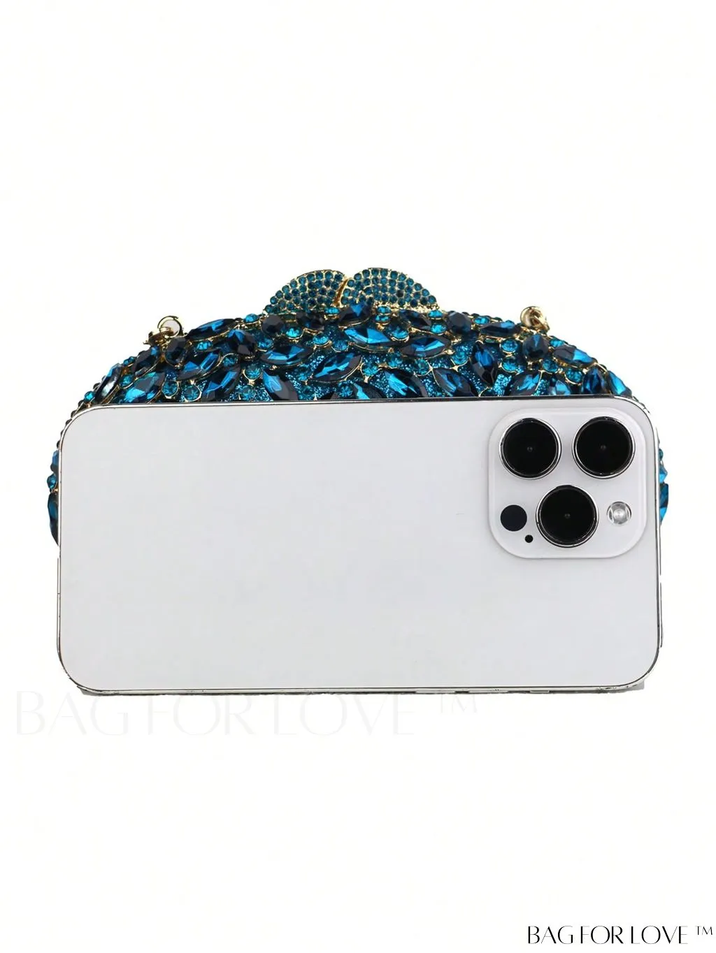 BagForLove - Chic Rhinestone Mini Box Bag with Chain Strap - Elegant & Glamorous