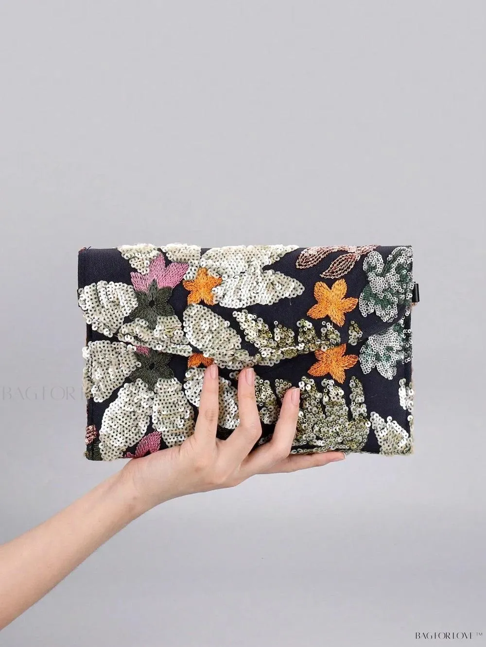 BagForLove - Elegant Linen Beaded Crossbody Bag for Women