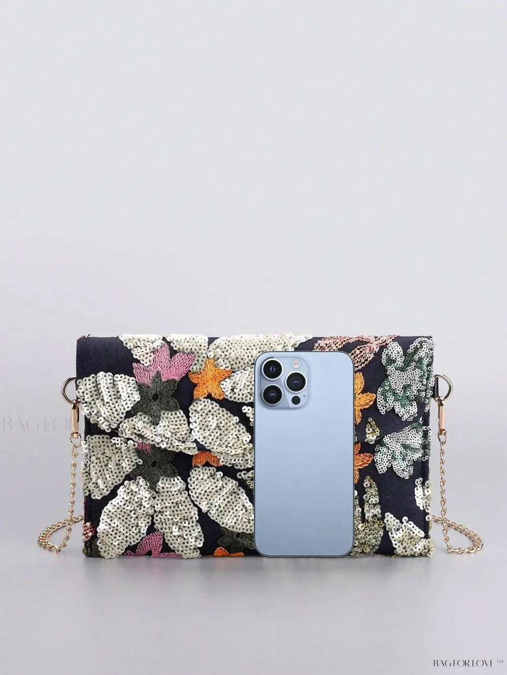 BagForLove - Elegant Linen Beaded Crossbody Bag for Women