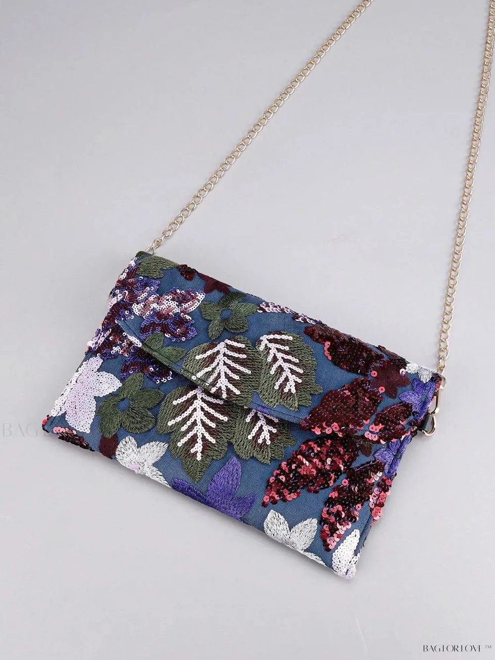 BagForLove - Elegant Linen Beaded Crossbody Bag for Women